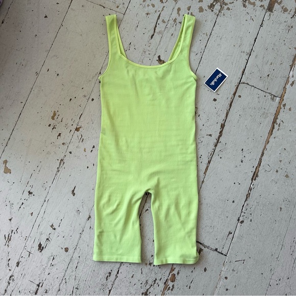 Free People Intimately Neon Bike Short Romper - Picture 6 of 6